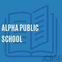 Alpha Public School Logo