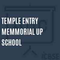 Temple Entry Memmorial Up School Logo