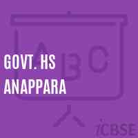 Govt. Hs Anappara Secondary School Logo