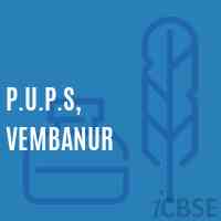 P.U.P.S, Vembanur Primary School Logo
