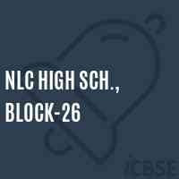 Nlc High Sch., Block-26 Secondary School Logo