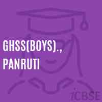 Ghss(Boys)., Panruti High School Logo