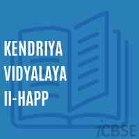 Kendriya Vidyalaya Ii-Happ Senior Secondary School Logo