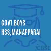 Govt.Boys Hss,Manapparai High School Logo