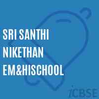 Sri Santhi Nikethan Em&hischool Logo