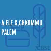 A.Ele.S,Chkommu Palem Primary School Logo
