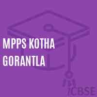 Mpps Kotha Gorantla Primary School Logo