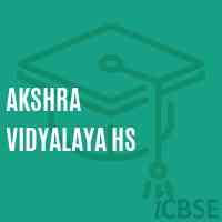 Akshra Vidyalaya Hs Senior Secondary School Logo