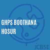 Ghps Boothana Hosur Middle School Logo