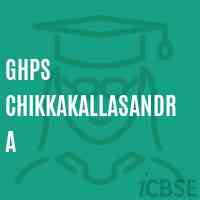 Ghps Chikkakallasandra Middle School Logo
