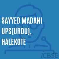 Sayyed Madani Ups(Urdu), Halekote Middle School Logo