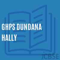 Ghps Dundana Hally Middle School Logo