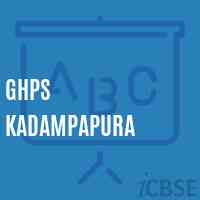Ghps Kadampapura Middle School Logo
