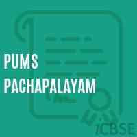 Pums Pachapalayam Middle School Logo
