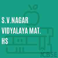S.V.Nagar Vidyalaya Mat. Hs Secondary School Logo