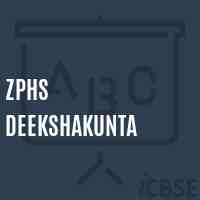 Zphs Deekshakunta Secondary School Logo