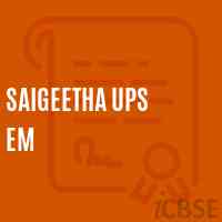 Saigeetha Ups Em Middle School Logo