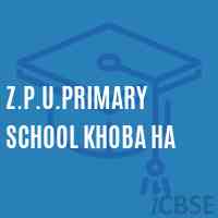 Z.P.U.Primary School Khoba Ha Logo