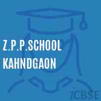 Z.P.P.School Kahndgaon Logo