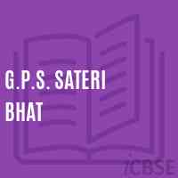 G.P.S. Sateri Bhat Primary School Logo