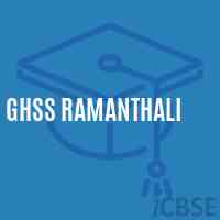 Ghss Ramanthali High School Logo