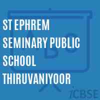 St Ephrem Seminary Public School Thiruvaniyoor Logo