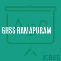 Ghss Ramapuram High School Logo