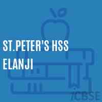 St.Peter'S Hss Elanji High School Logo