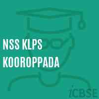 Nss Klps Kooroppada Primary School Logo
