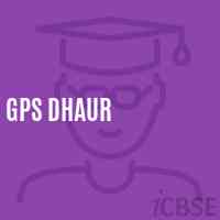 Gps Dhaur Primary School Logo