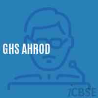Ghs Ahrod Secondary School Logo