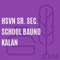 Hsvn Sr. Sec. School Baund Kalan Logo