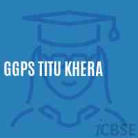 Ggps Titu Khera Primary School Logo
