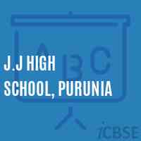 J.J High School, Purunia Logo