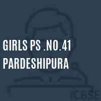 Girls Ps .No.41 Pardeshipura Primary School Logo
