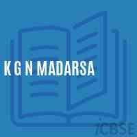 K G N Madarsa Middle School Logo