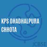 Kps Dhadhalpura Chhota Primary School Logo
