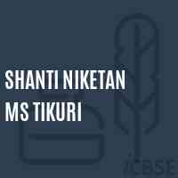 Shanti Niketan Ms Tikuri Middle School Logo
