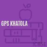Gps Khatola Primary School Logo