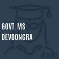 Govt. Ms Devdongra Middle School Logo
