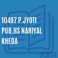 10497 P.Jyoti Pub.Hs Nariyal Kheda Secondary School Logo