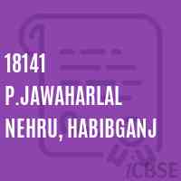 18141 P.Jawaharlal Nehru, Habibganj Senior Secondary School Logo