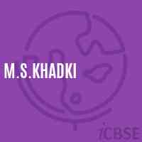 M.S.Khadki Middle School Logo