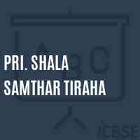 Pri. Shala Samthar Tiraha Primary School Logo