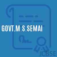 Govt.M.S.Semai Middle School Logo