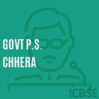 Govt P.S. Chhera Primary School Logo