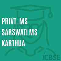 Privt. MS SARSWATI MS KARTHUA Middle School Logo