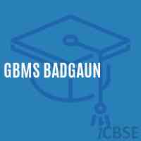 Gbms Badgaun Middle School Logo