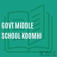 Govt Middle School Koomhi Logo