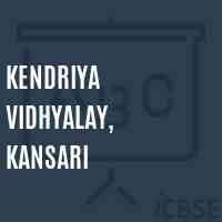 Kendriya Vidhyalay, Kansari Secondary School Logo